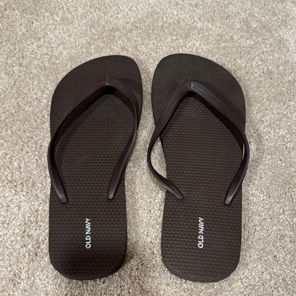 Old Navy Dark Brown Flip Flops